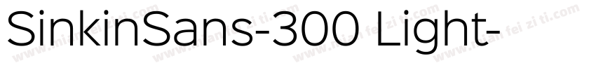 SinkinSans-300 Light字体转换